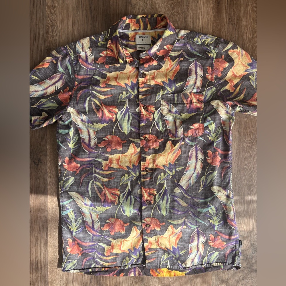 Hurley Men's Classic Fit Aloha Shirt Sz.